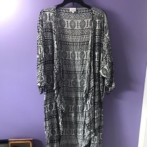 White/Black Aztec LulaRoe Shirley
